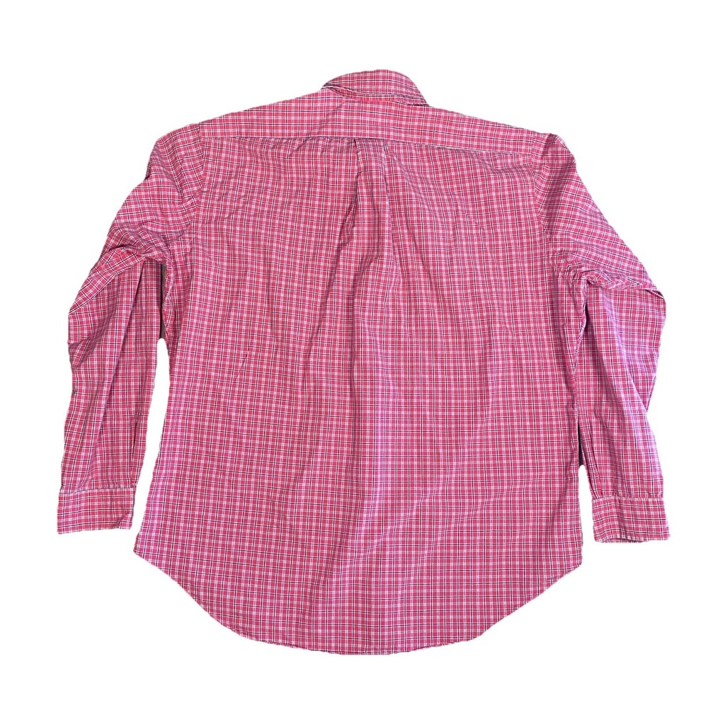 RALPH LAUREN Pink Multicolor Plaid Classic Fit Long Sleeve Button Up Shirt L - Picture 3 of 10